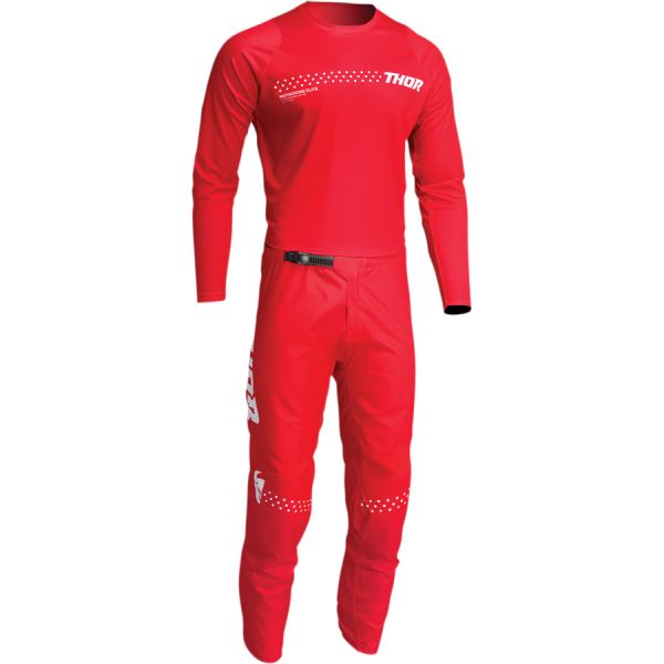 Combo MX Enduro Thor-oferta Combo Tricou+Pantaloni Sector Minimal Red