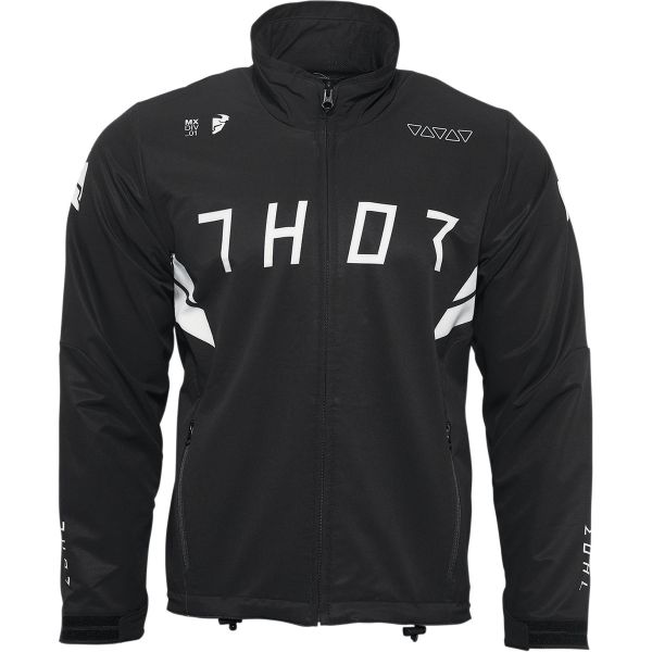Jackets Enduro Thor Moto MX Jacket Warm Up Black/White