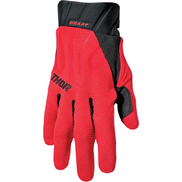 Gloves MX-Enduro Thor Manusi Moto MX Draft Red/Black
