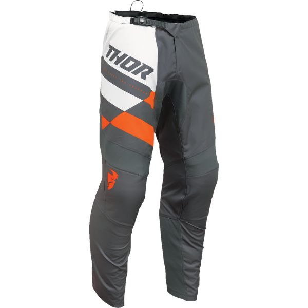 Kids Pants MX-Enduro Thor Youth Moto MX/Enduro Pants Sector Checker Charcoal/Orange 24