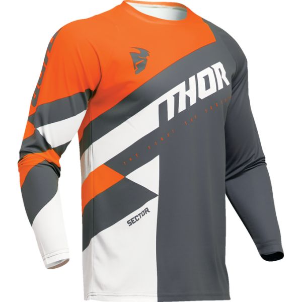 Jerseys MX-Enduro Thor Moto MX/Enduro Sector Charcoal/Orange 2024