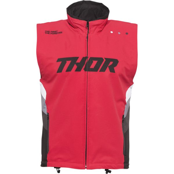 Jackets Enduro Thor Moto MX Vest Warm Up Red/Black