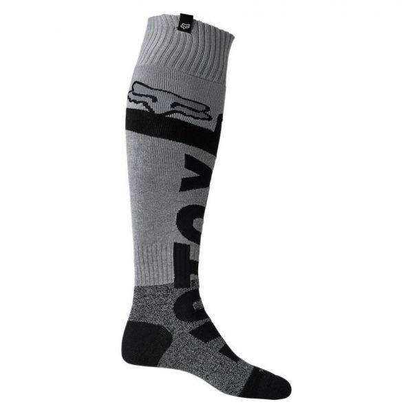 Socks MX-Enduro Fox Racing Moto MX Trice Coolmax Thick Black/Grey Socks