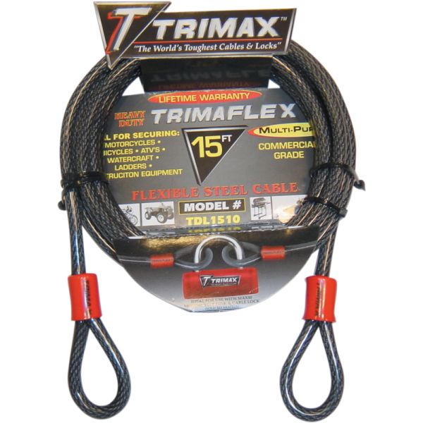 Antifurt Moto Trimax Antifurt Moto Cablu Trimaflex Max Braided Black TDL1510