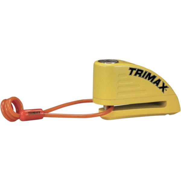  Trimax Alarm Disc Lock 10mm Pin Yellow
