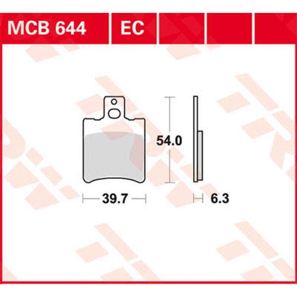 Placute de frana TRW Placute Frana Ec Series Ceramic MCB644EC