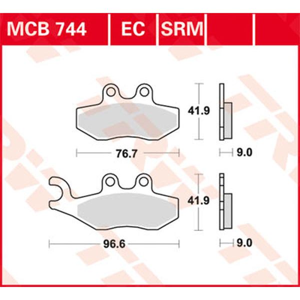 Placute de frana TRW Placute Frana Ec Series Ceramic MCB744EC
