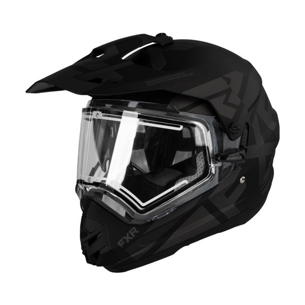 Helmets FXR Snowmobil Torque X Team Electric Shield Sun Shade Black OPS Helmet