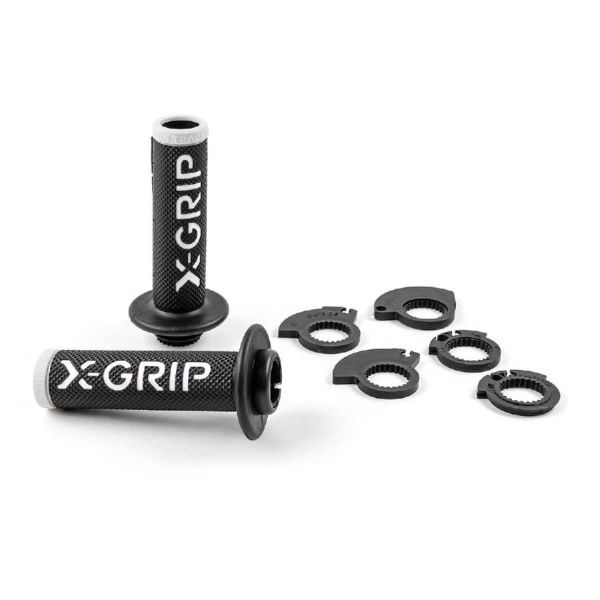 Grips Enduro/MX X-Grip Grips Open End Braaaap Black/White XG-2100-OE
