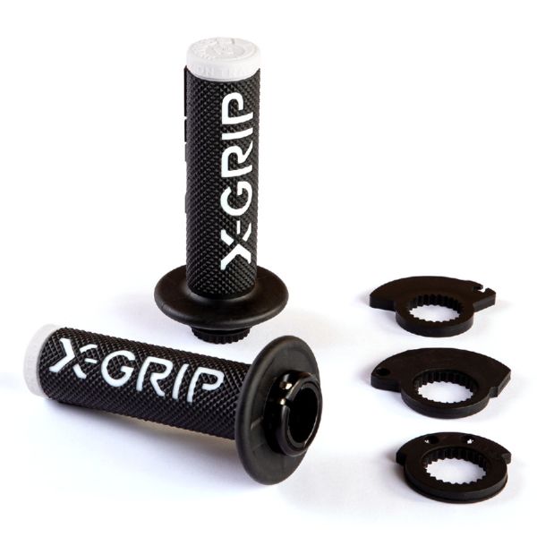 Grips Enduro/MX X-Grip Grips Lock-On Braaaap Black/White XG-2100