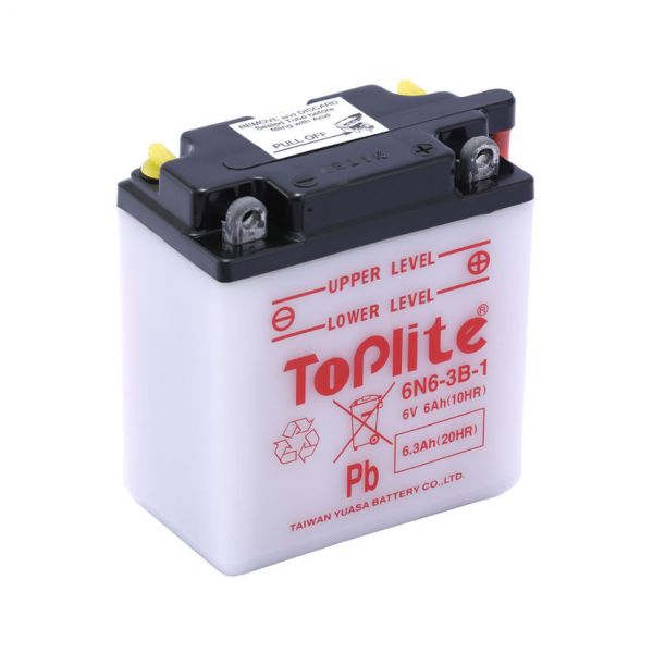 Maintenance Battery Yuasa Toplite 6N6-3B-1 (CU INTR., NU INCL. ACID)
