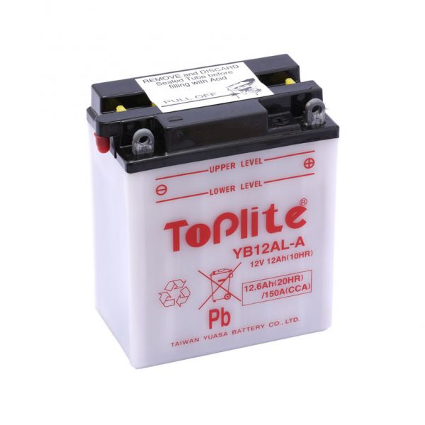 Maintenance Battery Yuasa Toplite YB12AL-A (CU INTR., NU INCL. ACID)