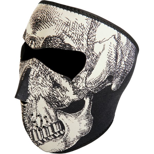 Face Masks ZanHeadGear Full Face Mask Glow-in-the-dark Skull One Size Wnfm002g