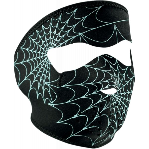 Cagule si Termice ZanHeadGear Masca Fata Full Face Glow-in-the-dark Spider Web One Size Wnfm057g