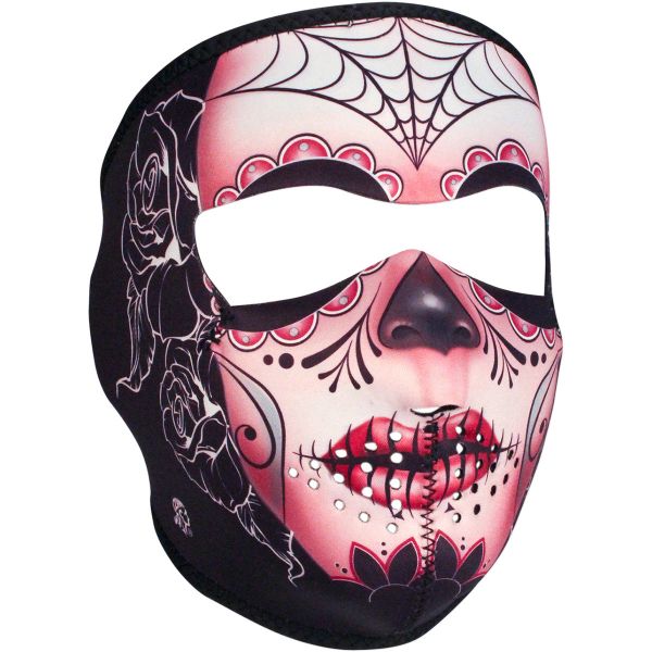 Face Masks ZanHeadGear Full Face Mask Sugar Skull One Size Wnfm082