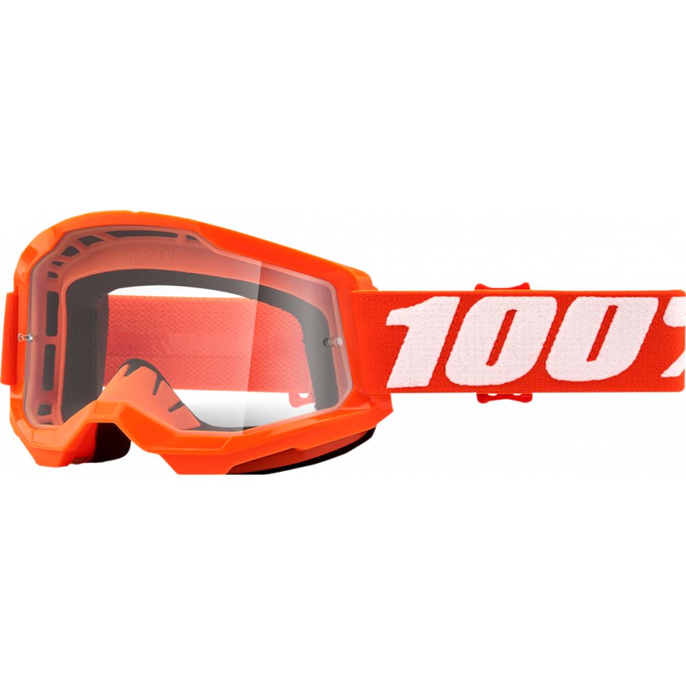 Ochelari Enduro Strata 2 Orange Clear Lens | 100 la suta 26012928 - Moto24
