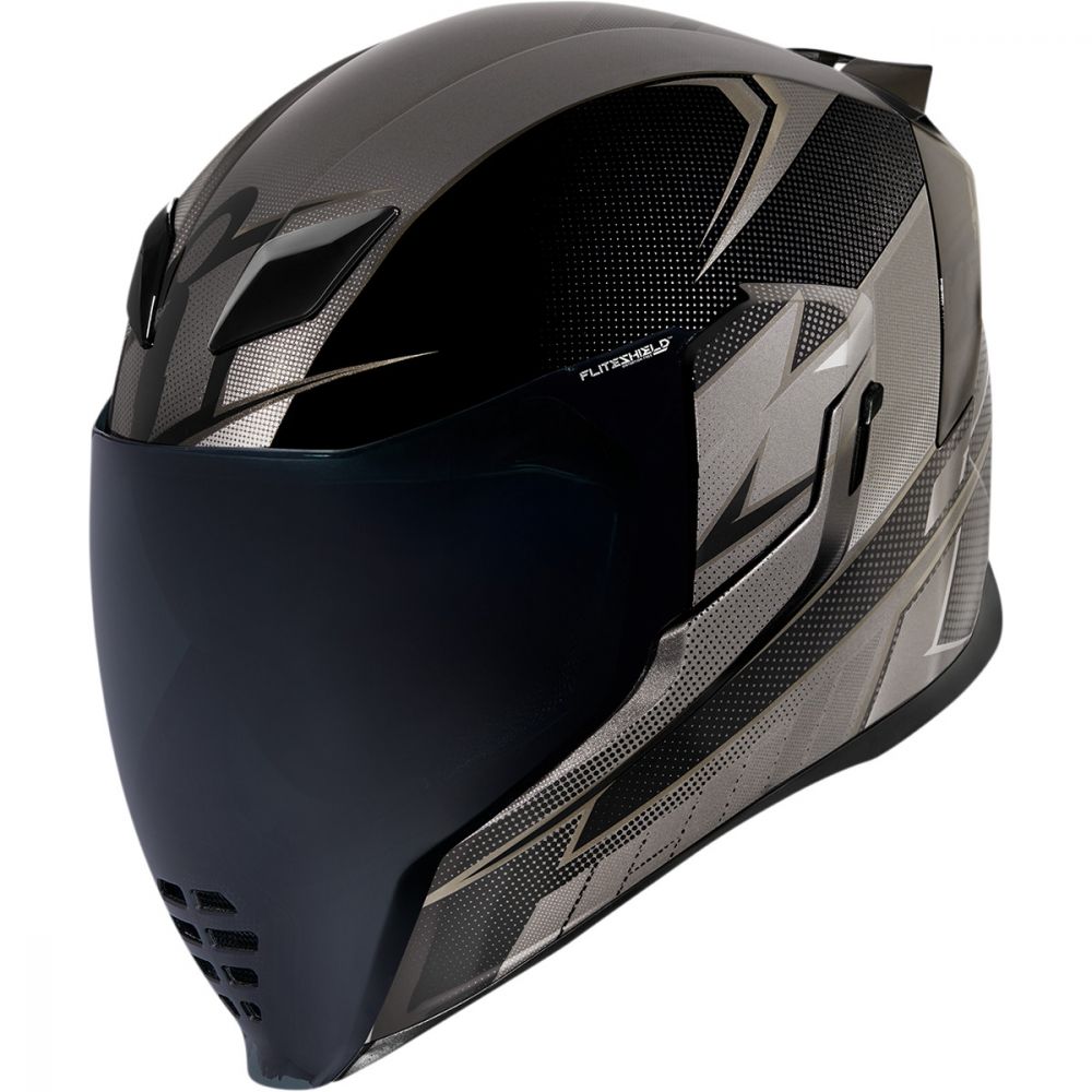 Full-Face Moto Helmet Airflite Ultrabolt Black | Icon - Moto24