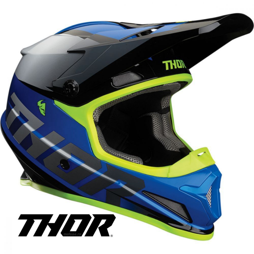MX Sector Fader Multicolor/Blue Helmet | Thor - Moto24