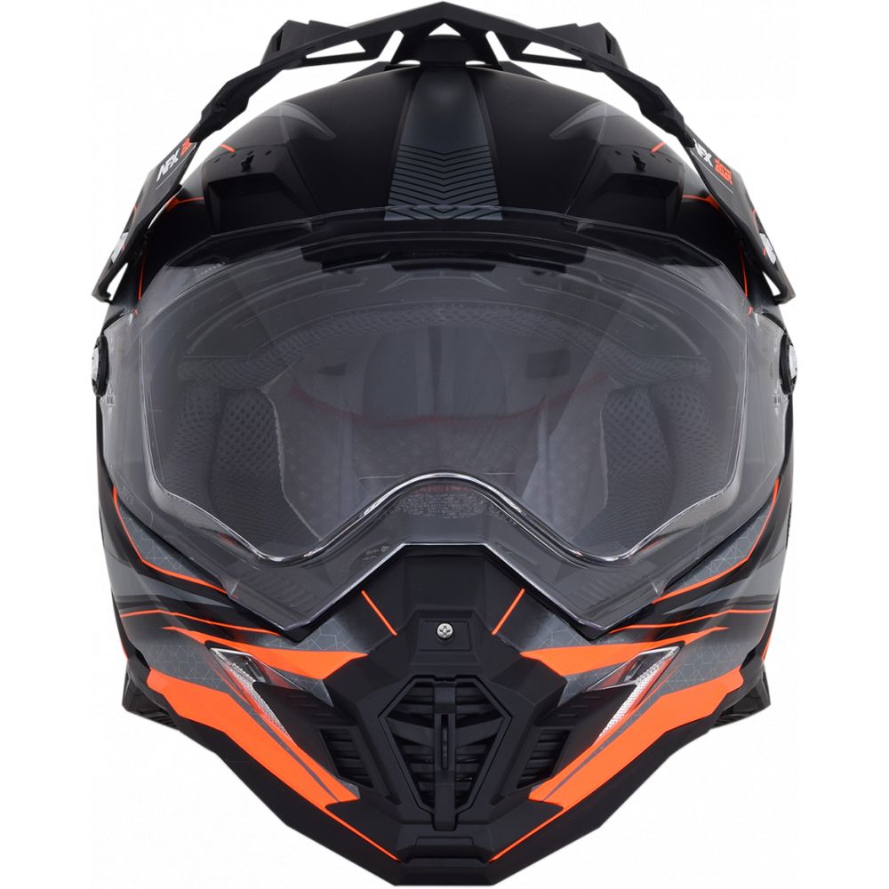FX-41DS Eiger Adventure Dual Sport Helmet Frost Gray/Orange | AFX - Moto24