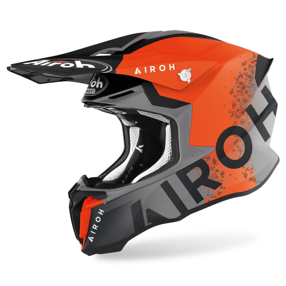 Moto MX Helmet Twist 2.0 Bit Orange Matt | Airoh - Moto24