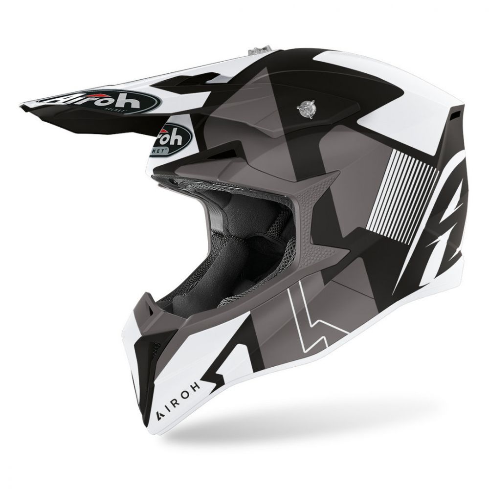 Moto MX Helmet Wraap Raze Black Matt