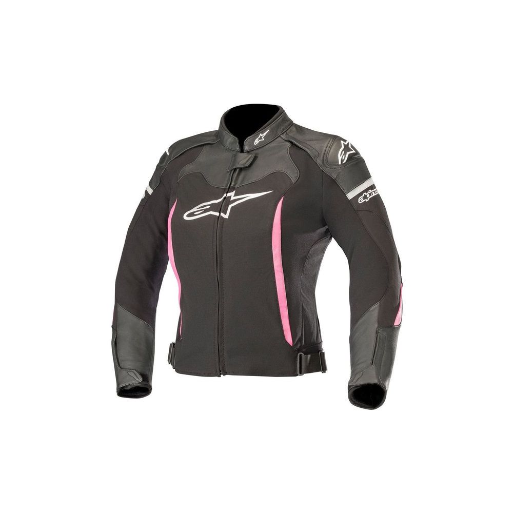 Stella SP X Leather Jacket Black/Pink | Alpinestars - Moto24