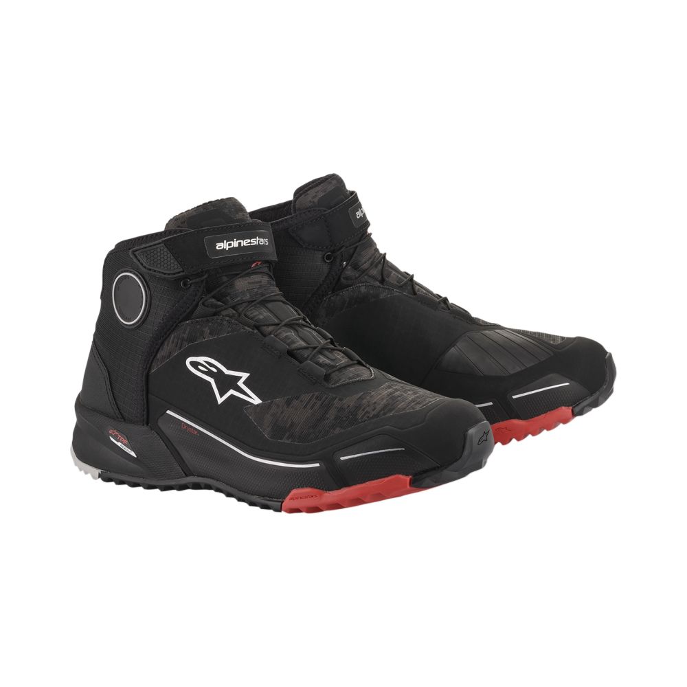 Ghete Moto Shoe CR-X Drystar Black/Red | Alpinestars 34052566X - Moto24