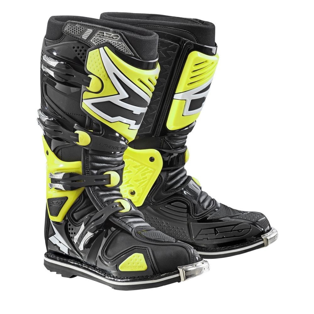 A2 Boots With Hinge Black/Yellow | Axo - Moto24