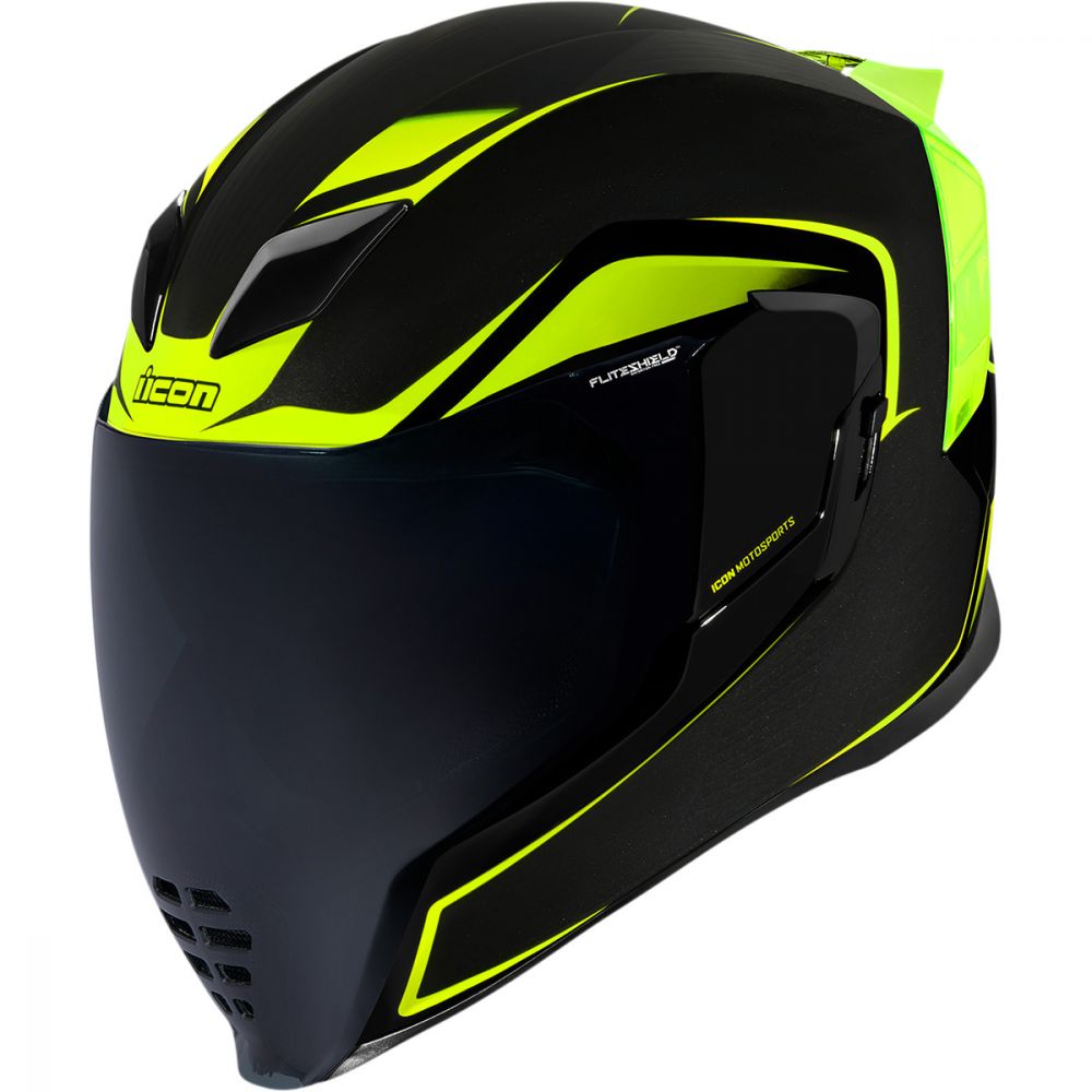 Full-Face Moto Helmet Airflite Crosslink Hi-Vis | Icon - Moto24