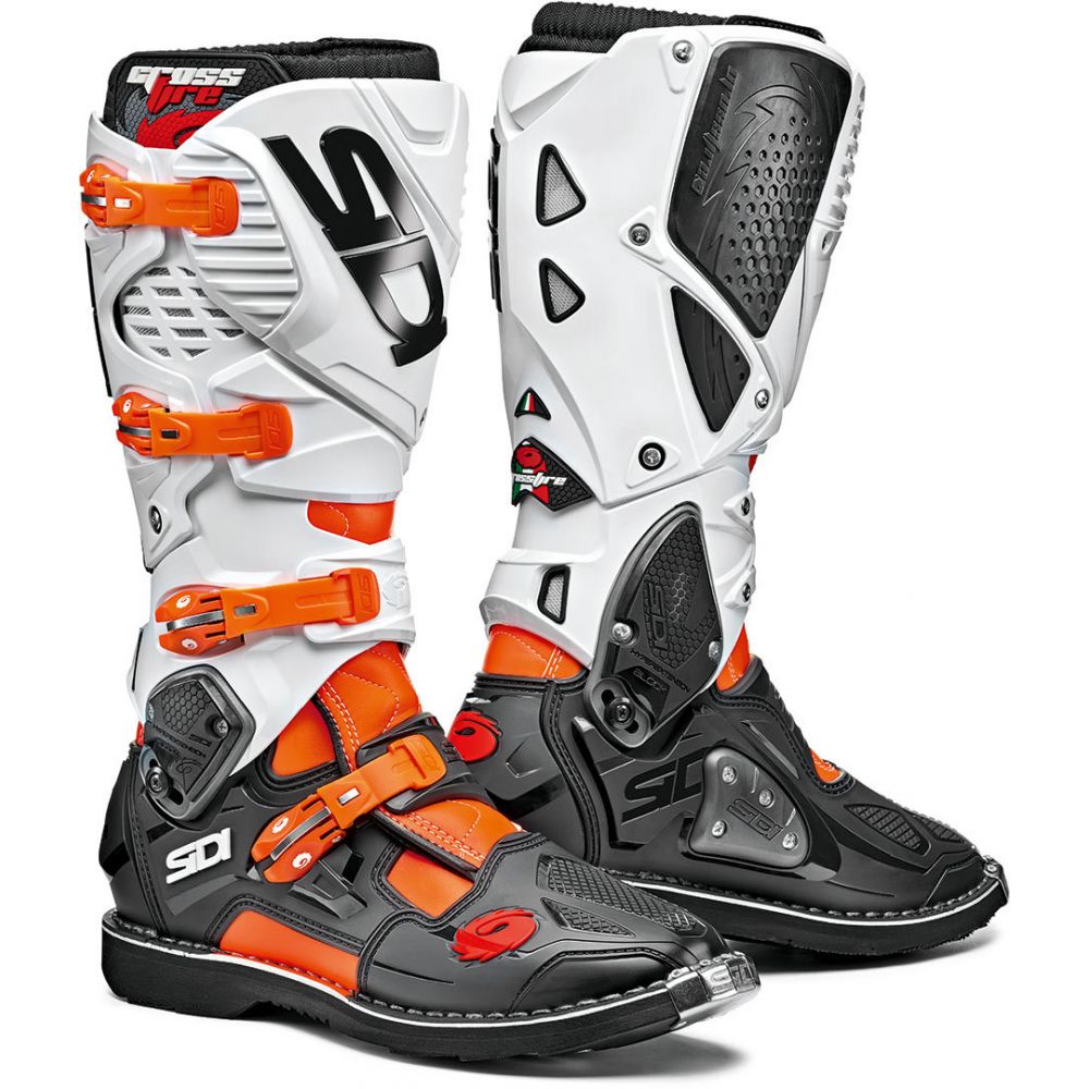 Boots Crossfire 3 Orange Fluor-Black-White | Sidi - Moto24