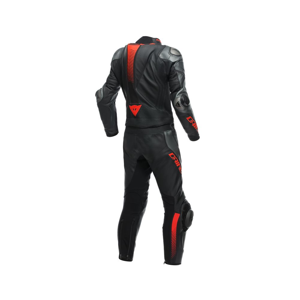 Laguna Seca 5 2Pcs Leather Suit Black/Anthracite/Fluo-Red 23 | Dainese -  Moto24