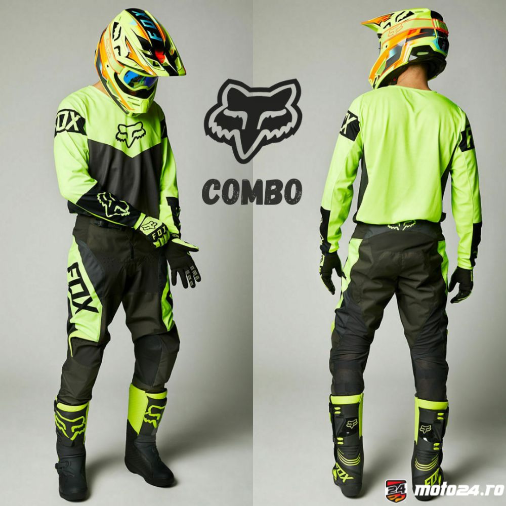 180 Revn Black/Yellow 2021 Jersey + Pants | Fox Racing - Moto24
