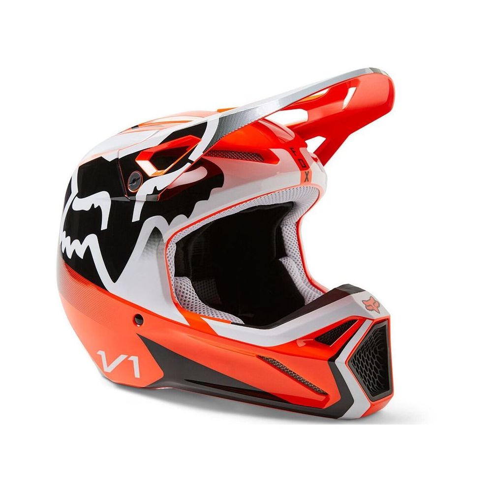 Moto MX Helmet V1 Leed Dot/Ece Flo Orange 23