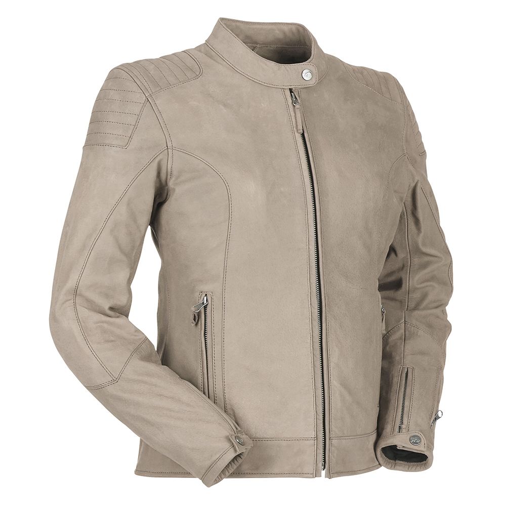 Lady Leather Moto Jacket Debbie Beige | Furygan - Moto24