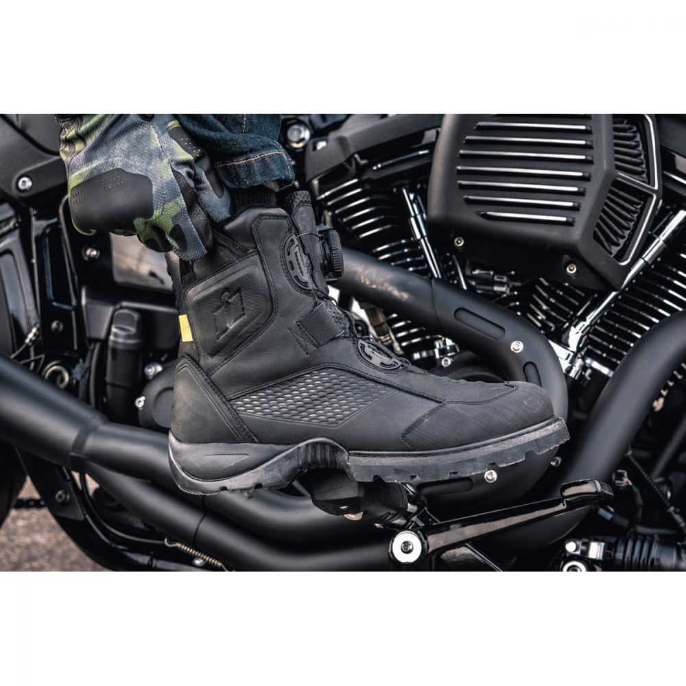 Moto Boots Stormhawk Black | Icon - Moto24