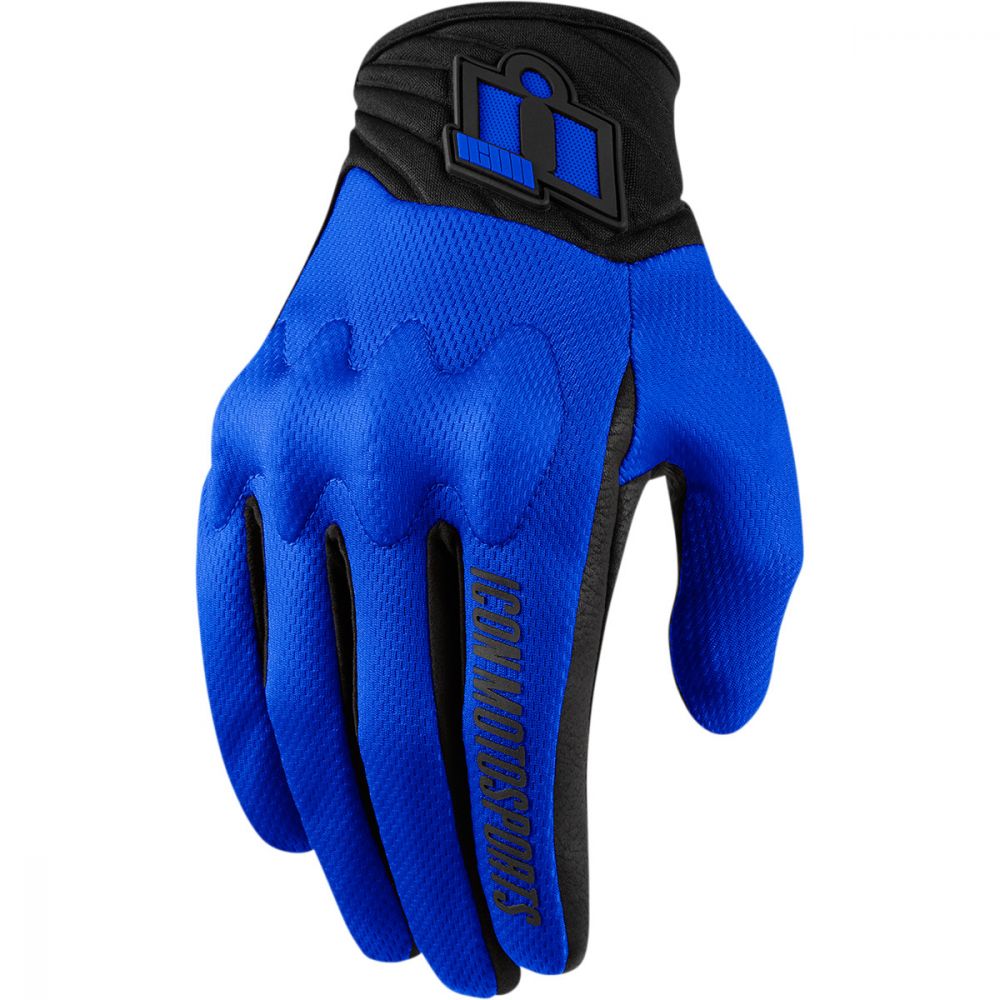 Moto Textile Gloves Anthem 2 Blue | Icon - Moto24