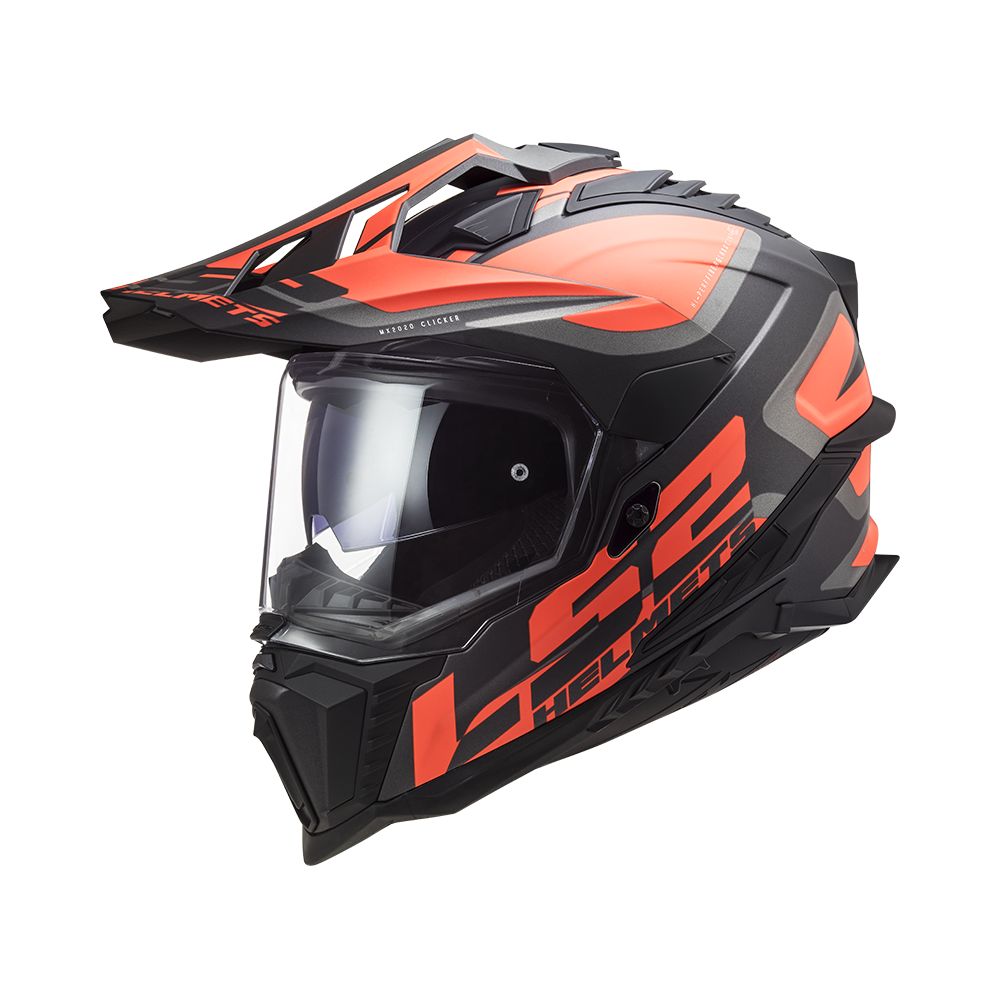 Casca ATV Explorer Alter MX701 Negru Portocaliu | LS2 407012152 - Moto24