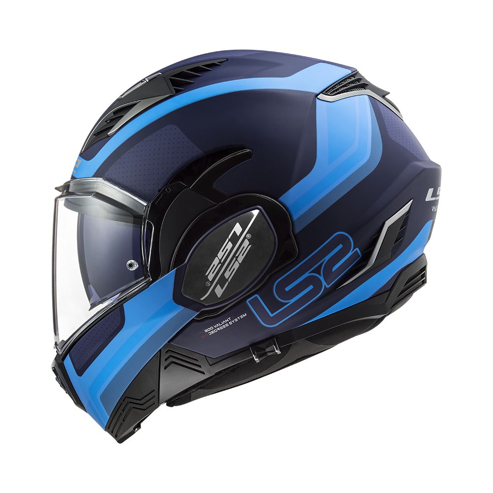 Flip-Up Motorcycle Helmet FF900 Valiant Ii Orbit Matt Blue | LS2 - Moto24