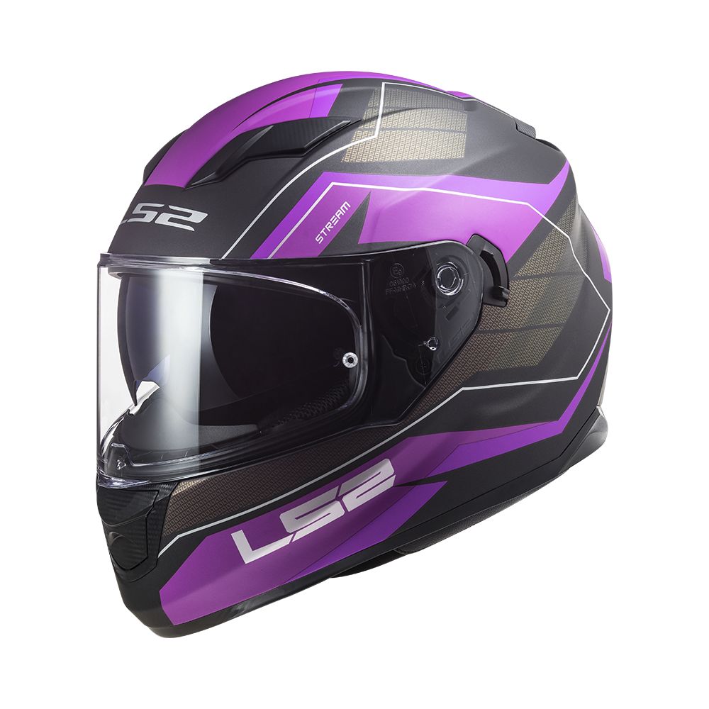 Full-Face Motorcycle Lady Helmet FF320 Stream Evo Mercury M.Titanium Purple  | LS2 - Moto24