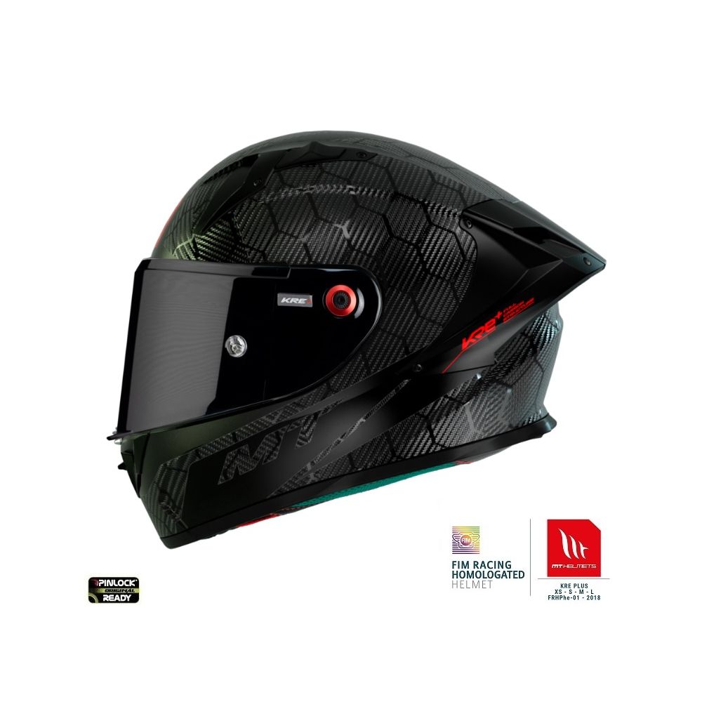 Full-Face Moto Helmet KRE+ Carbon A11 Black Glossy 2023 | MT Helmets -  Moto24