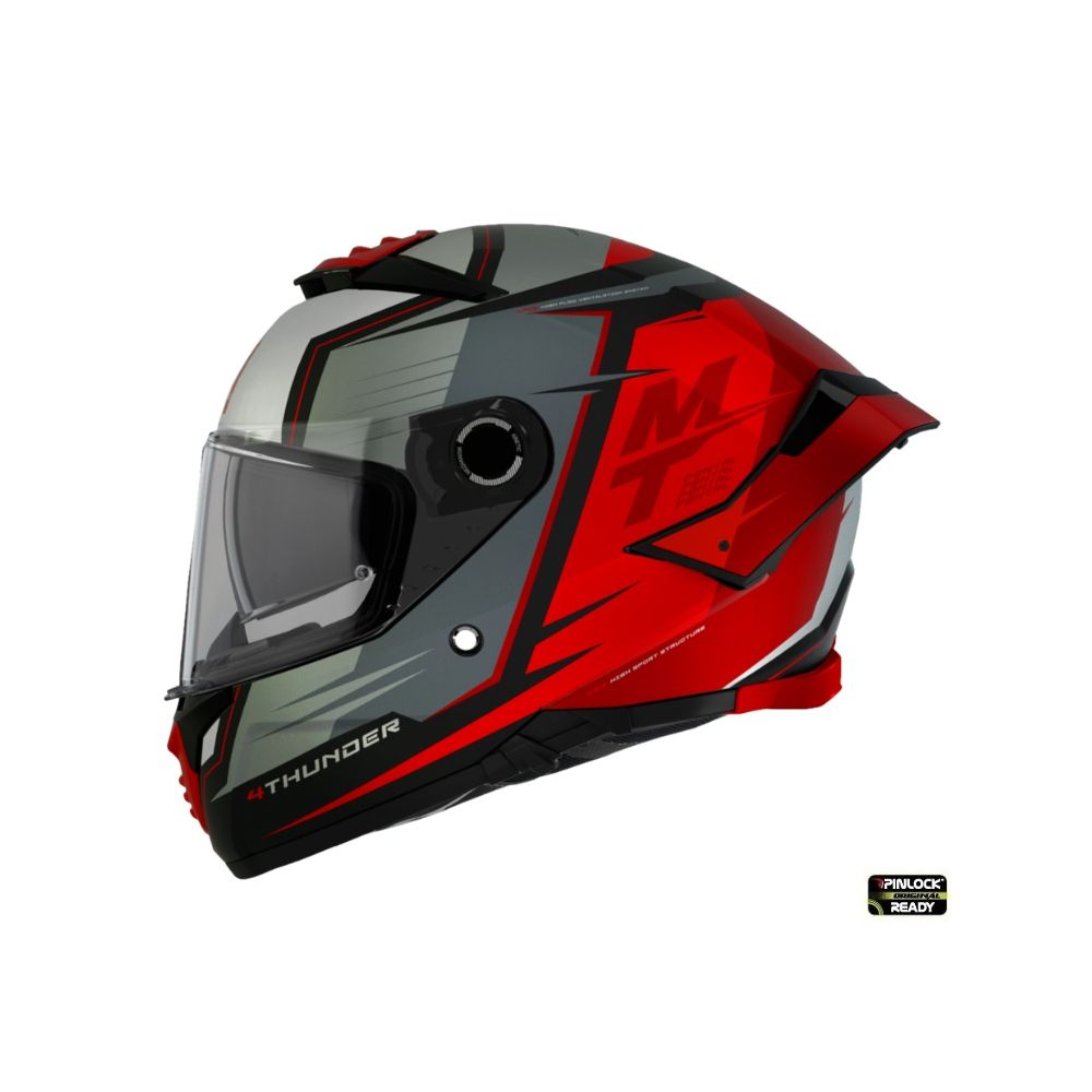 Casca Moto Full-Face Thunder 4 SV Pental B5 Rosu Mat | MT Helmets  13089881529 - Moto24