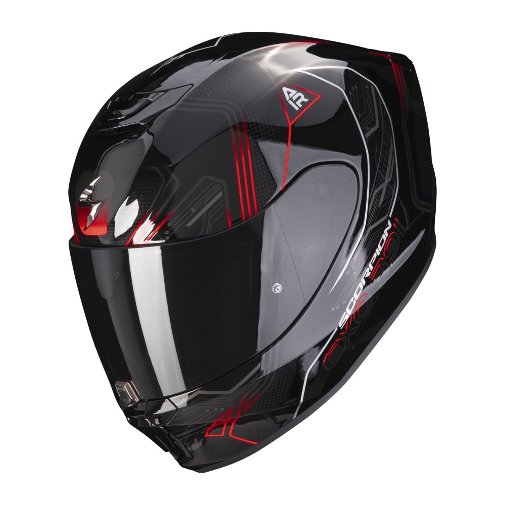 Casca Moto Full-Face 391 Spada Negru/Rosu Glossy 23 | Scorpion Exo  139-415-160 - Moto24