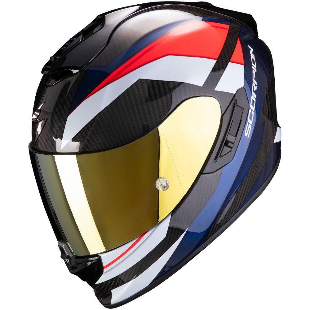 Moto Helmet Full-Face Exo 1400 Carbon Air Legione Red/Blue | Scorpion Exo -  Moto24