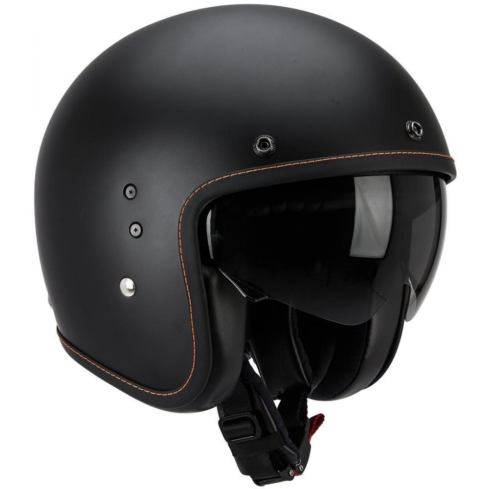 Moto Helmet Open Face/Jet Belfast Solid Matt Black | Scorpion Exo - Moto24