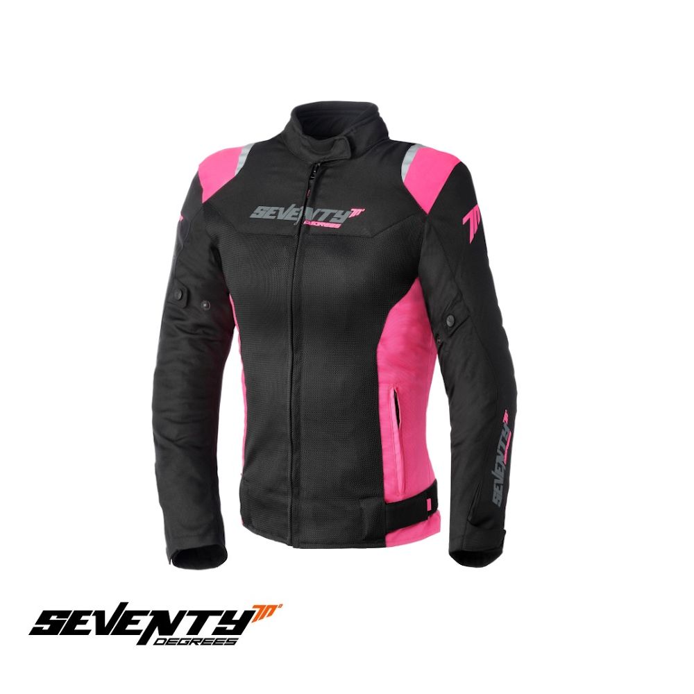 Geaca Moto Textila Dama SD-JR50 Black/Pink | Seventy - Moto24