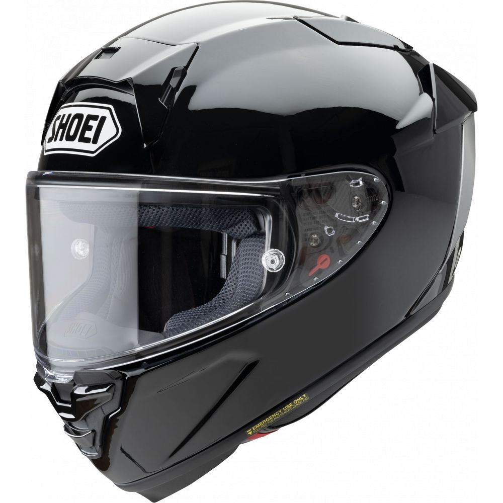 Full-Face X-SPR PRO Black Glossy Moto Helmet | SHOEI - Moto24