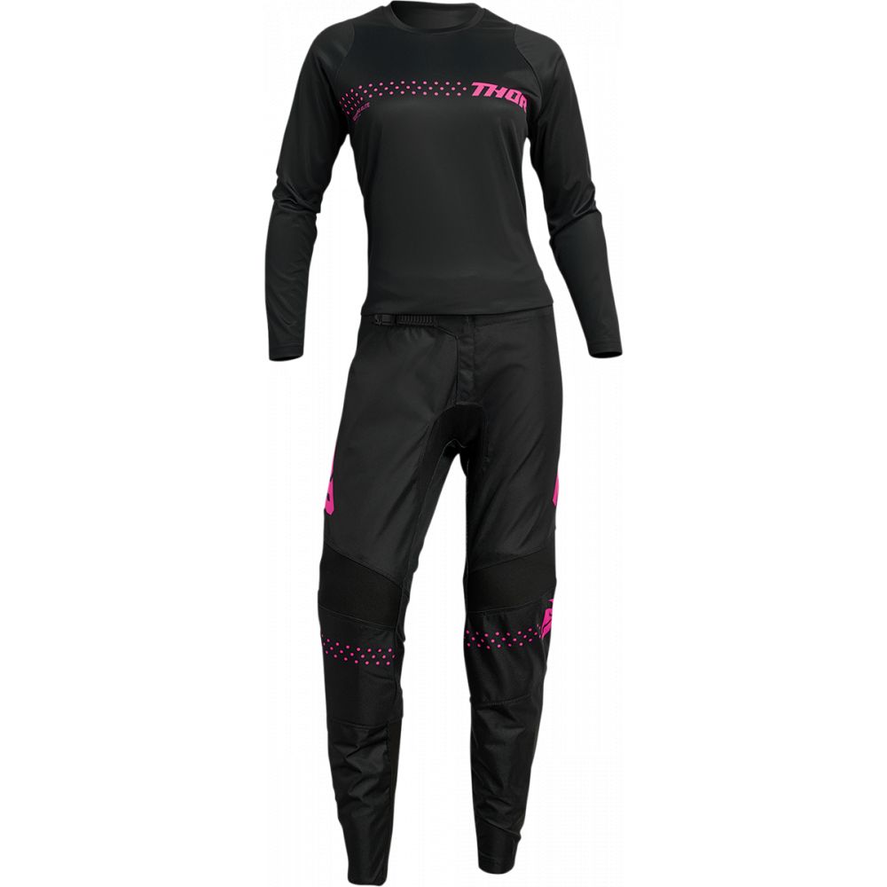 Lady Enduro Jersey Sector Minimal Black/Pink | Thor - Moto24